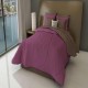 Paquete De  Cama Habana Home Burgundy Matrimonial / Queen Size