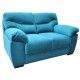 Love Seat Cartagena Tapizado Tela Aqua