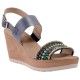 Sandalia Bordada Ajuste Liso Mod. 6352-Et Az