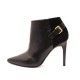 Bootie Puntal con Textura y Hebilla Elle E1013Ng