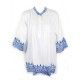 Blusa con Bordado en Cuello Poeme