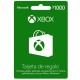 Tarjeta Xbox Live CSV 1000 Mxn