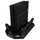 PS4 Base Vertical Enfriadora Compatible Con PlayStation 4 (4 Puertos de Carga)