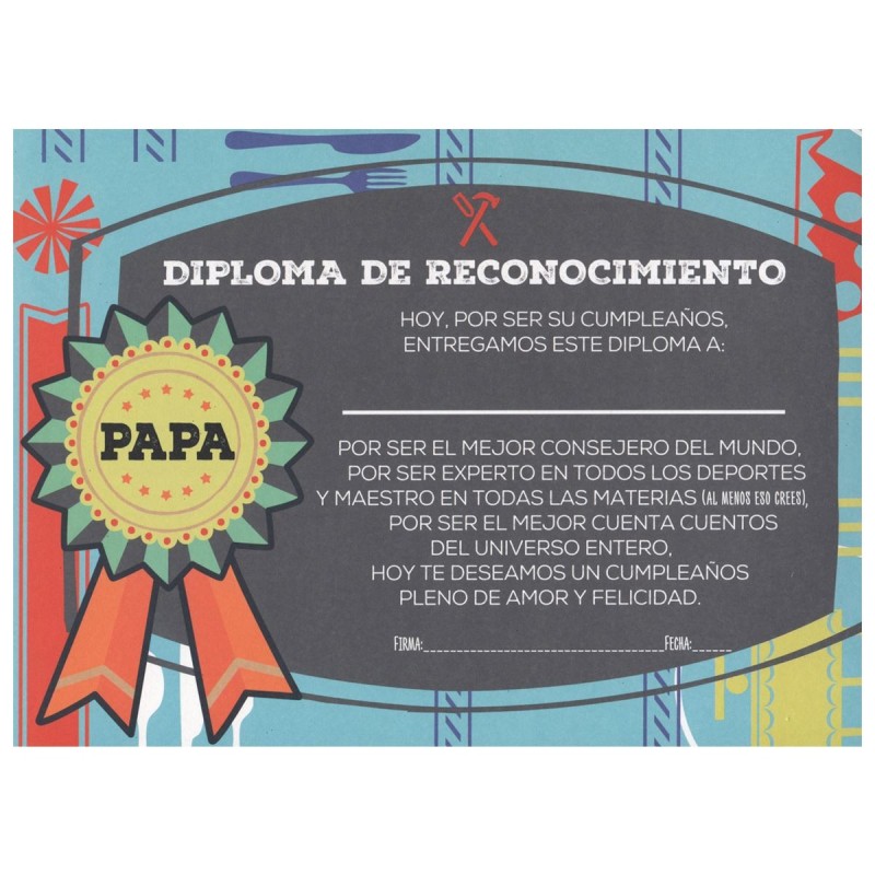 Tarjeta Diploma Cumplea os Papa Medallon Amarillo tarjeta-diploma-cumplea-os-papa-medallon-amarillo