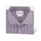 Tarjeta en blanco camisa de rayas