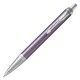 Parker Im Premier Dark Violet Chrome Trim Ball Point Medium Black Gifting box