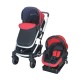 Carriola de Bebe Travel System Crown Rojo