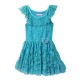 Vestido Liso Detalles Encaje Lets Go