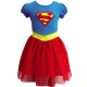 Vestido con Tul Estampado Superhero Girls