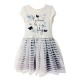 Vestido Estampado con Transparencias Let's Go