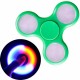 Fidget Hand Spinner Verde Led Juguete Antiestres